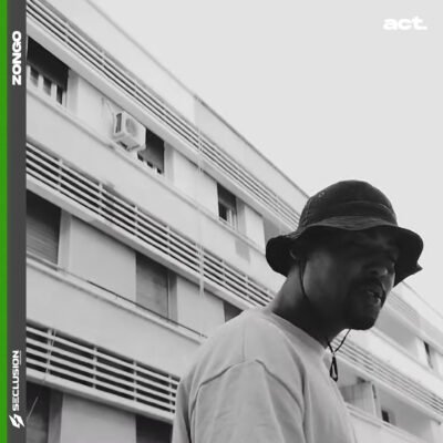 Official playlist cover artwork for "Zongo Complete Collection" by Seclusion Records, featuring a black-and-white portrait of Toksick.