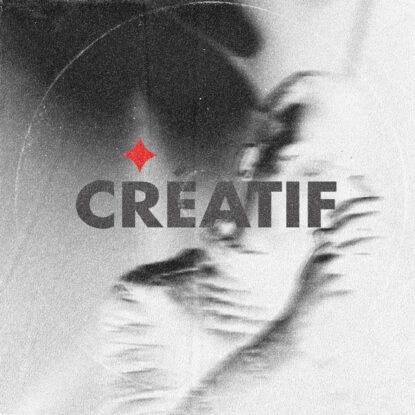 Official black and white abstract cover artwork for "CREATIF" by Zongo, released by Seclusion Records in 2023.