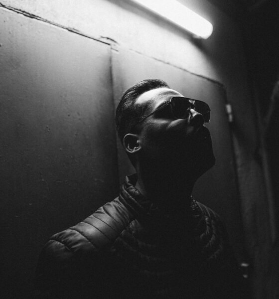 portrait of an hip hop music artist. Cinematic image